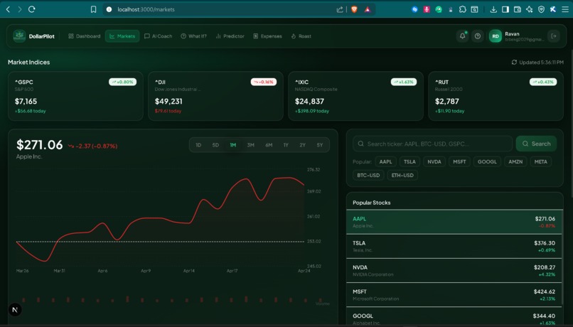 DollarPilot – screenshot 1