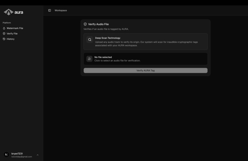 AURA: Auditory Ultrasonic Rights Attribution – screenshot 3