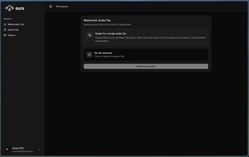 AURA: Auditory Ultrasonic Rights Attribution – screenshot 2