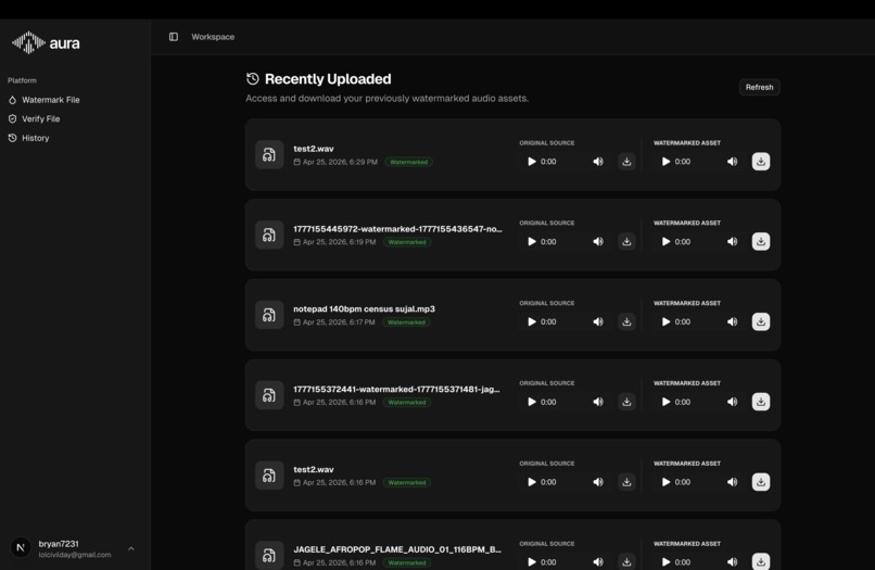 AURA: Auditory Ultrasonic Rights Attribution – screenshot 4