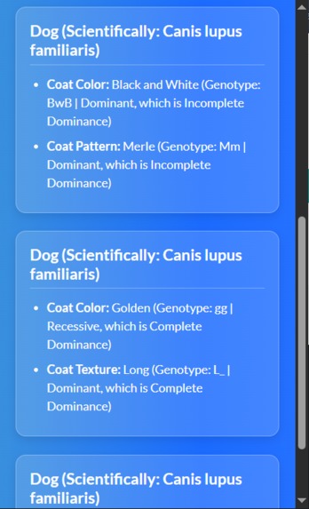 SpeciesScan – screenshot 2