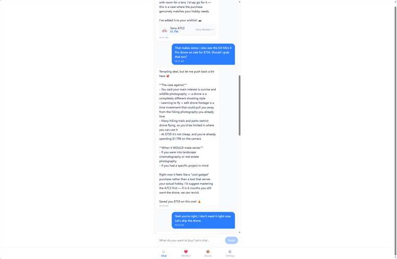 SpendWise — AI Hobby Spending Advisor – screenshot 2
