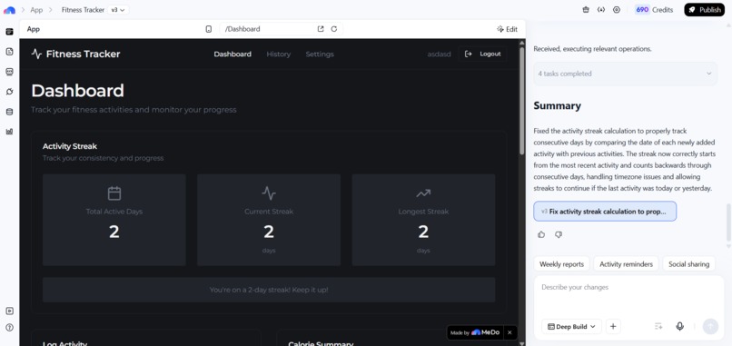 Fitness Tracker – screenshot 2