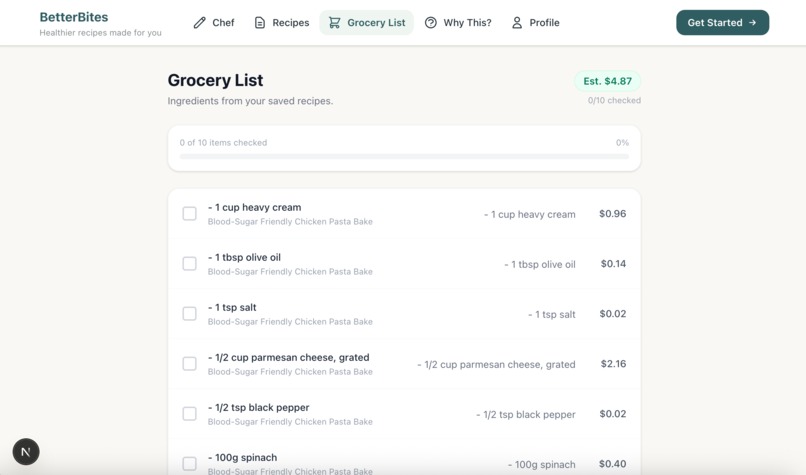 BetterBites – screenshot 3
