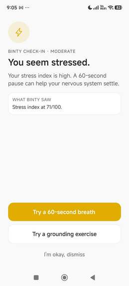 BINTY -  "Less Guessing, More Living" – screenshot 3
