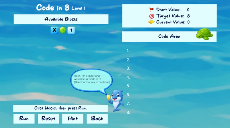 Code in 8 – screenshot 3