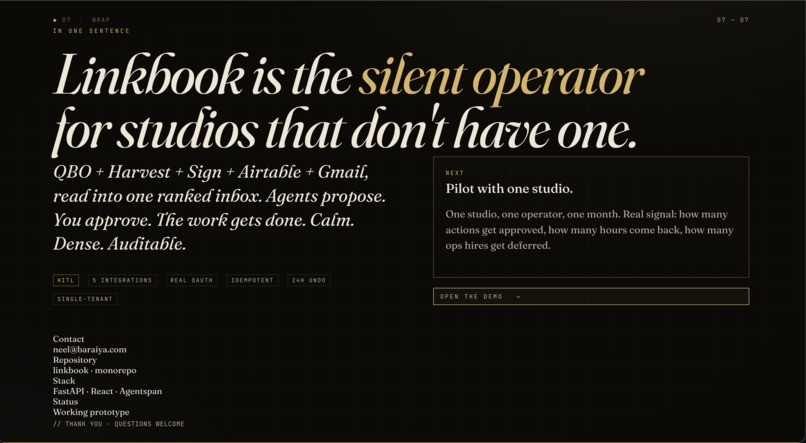 LinkBook – screenshot 1