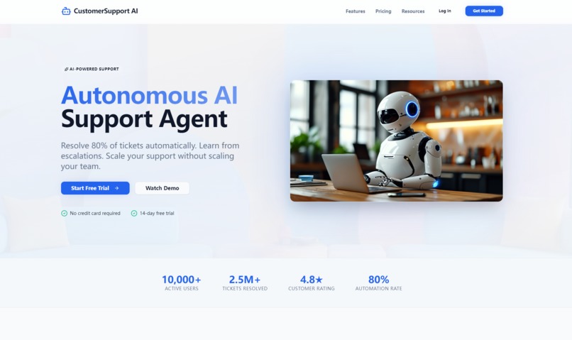 CustomerSupport AI – screenshot 1