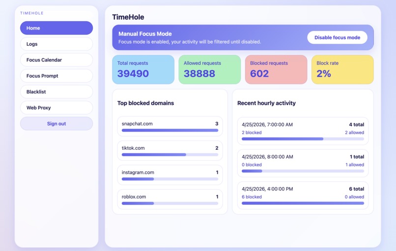 TimeHole – screenshot 1