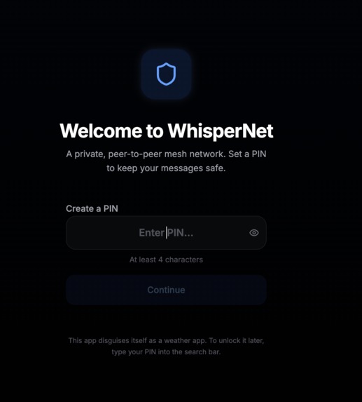 WhisperNet – screenshot 1