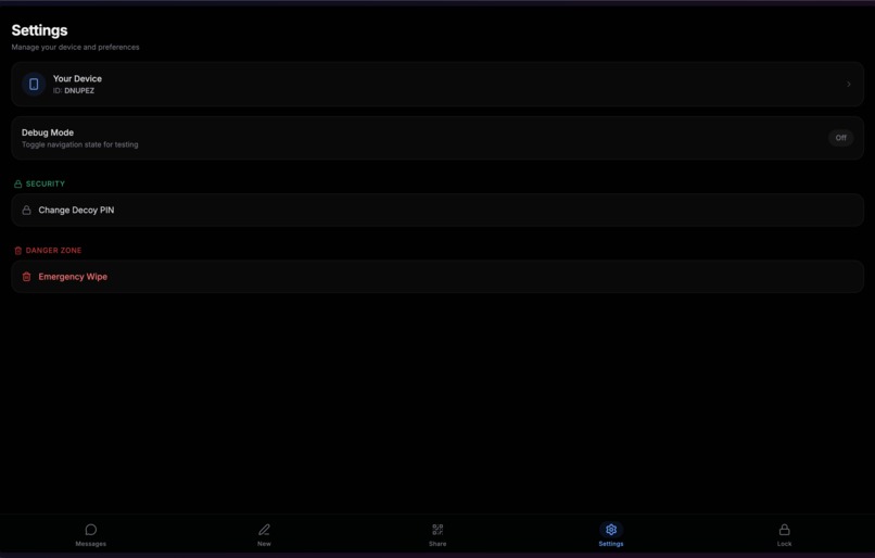 WhisperNet – screenshot 2