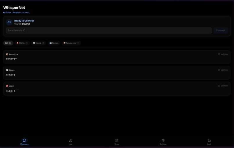 WhisperNet – screenshot 3
