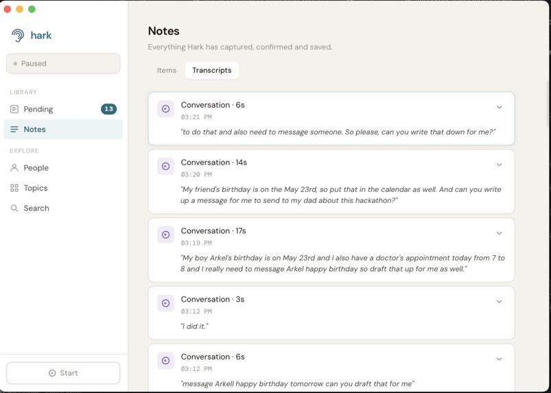 Hark – screenshot 2