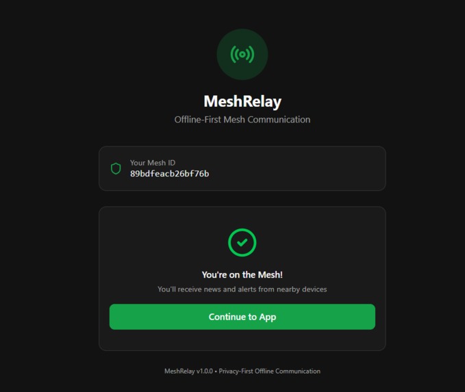 MeshRelay – screenshot 2