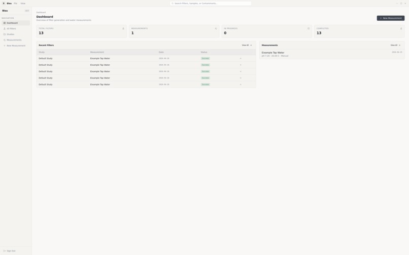 Blau - Water Quality Analysis Platform using Quantum – screenshot 1