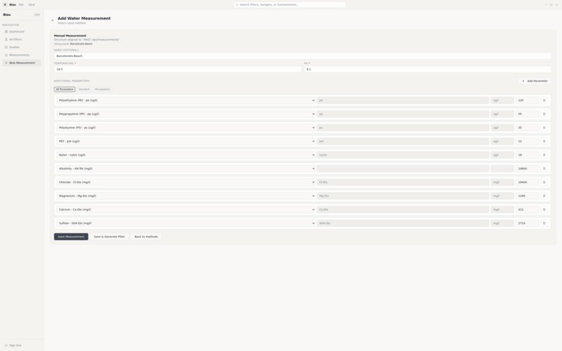 Blau - Water Quality Analysis Platform using Quantum – screenshot 3