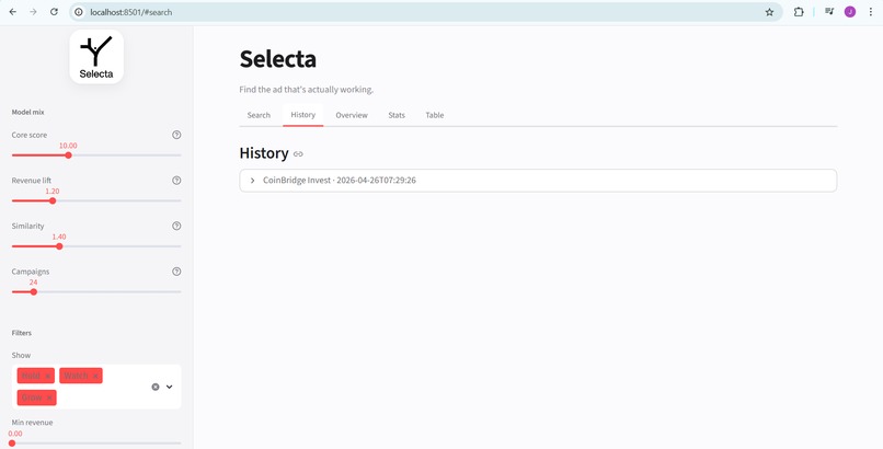 Selecta – screenshot 4