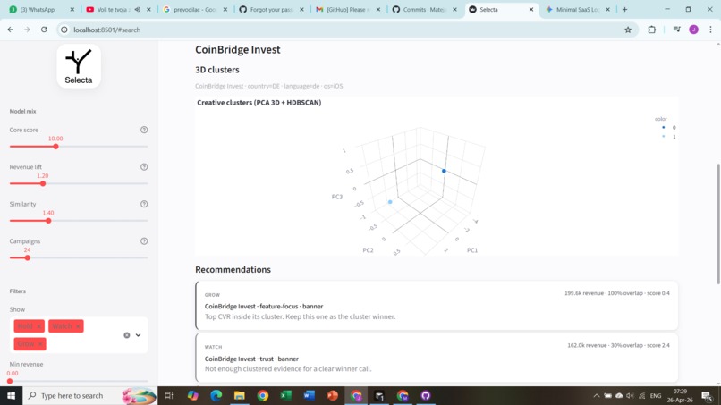 Selecta – screenshot 2
