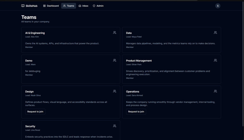 SkillsHub – screenshot 2