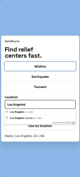 SafeRoute – screenshot 4