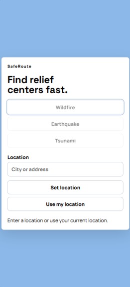 SafeRoute – screenshot 2