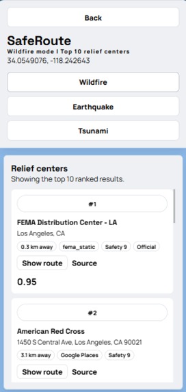 SafeRoute – screenshot 6