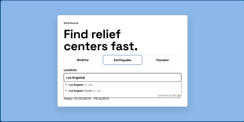 SafeRoute – screenshot 3