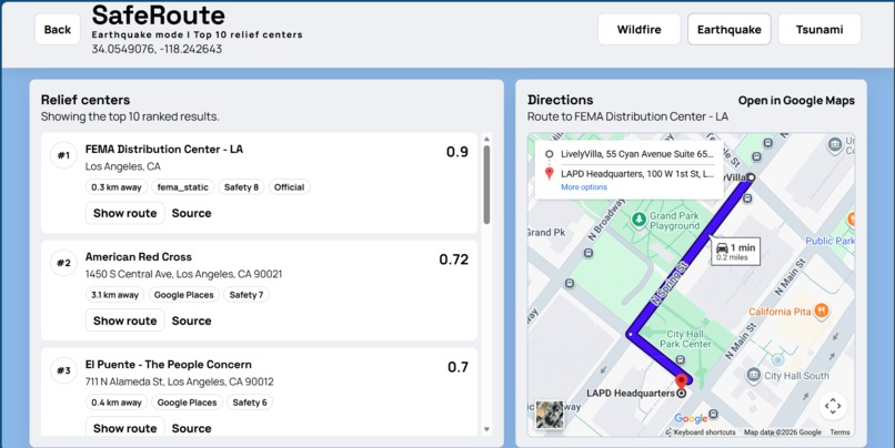 SafeRoute – screenshot 5
