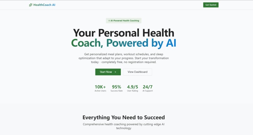 HealthCoach AI – screenshot 1