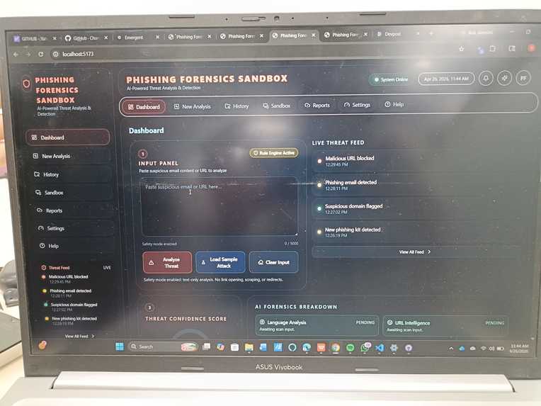 Phishing Forensics Sandbox – screenshot 1