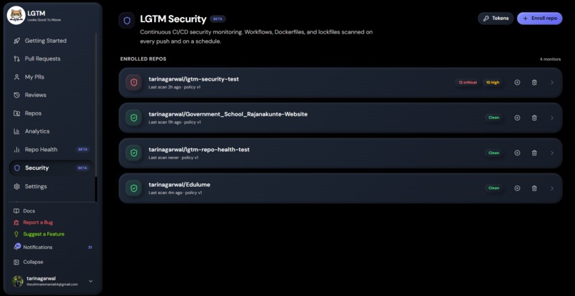 LGTM – screenshot 2