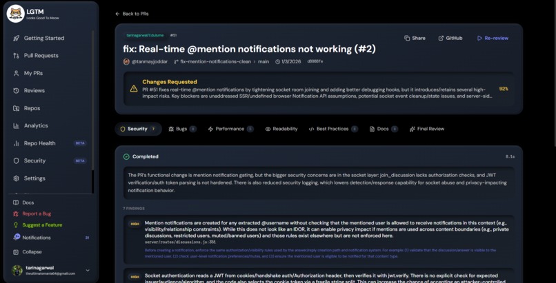 LGTM – screenshot 5