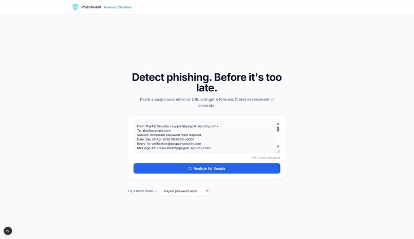 Phishguard – screenshot 2