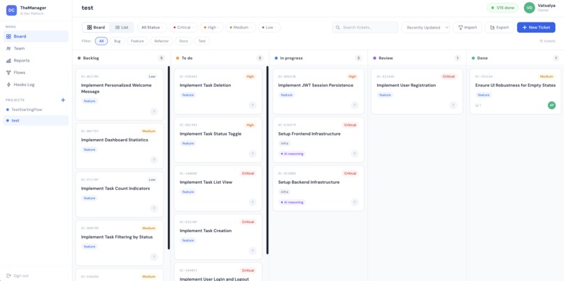 TheManager – screenshot 1