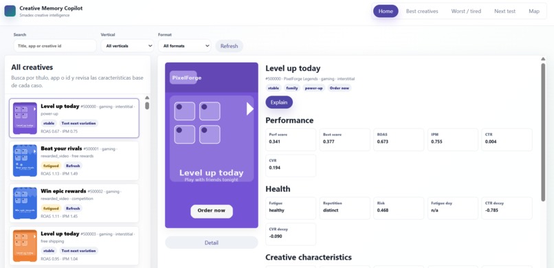 Creative Memory Copilot – screenshot 1