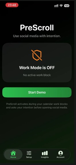 PreScroll – screenshot 2