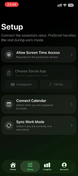 PreScroll – screenshot 3