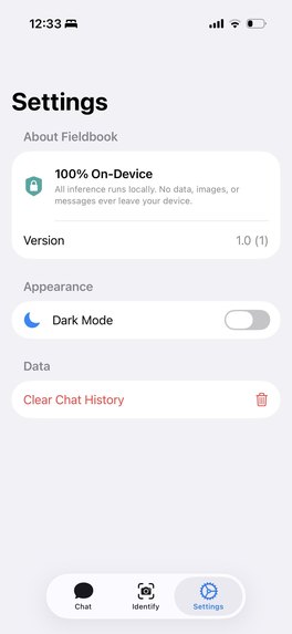 Fieldbook – screenshot 2
