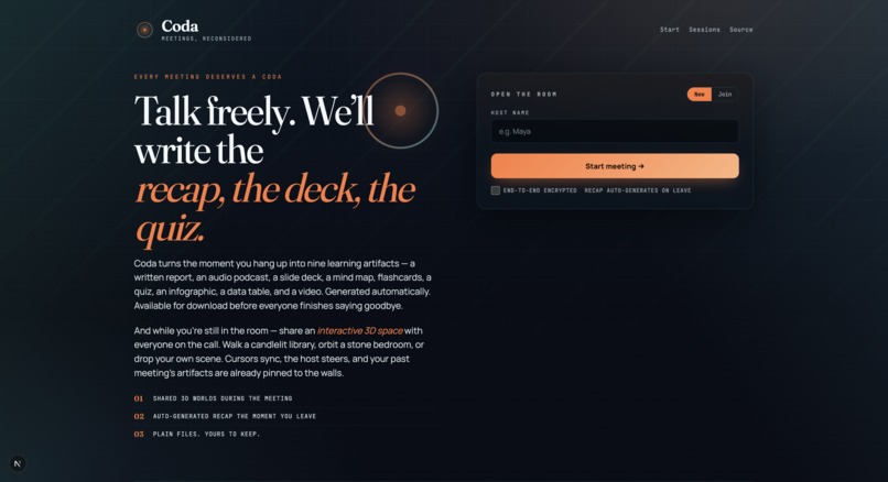 Coda – screenshot 1