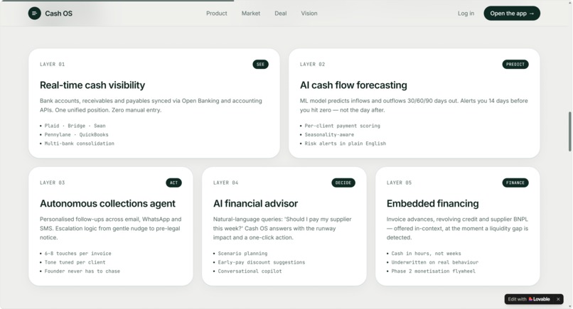 Cash OS – screenshot 2