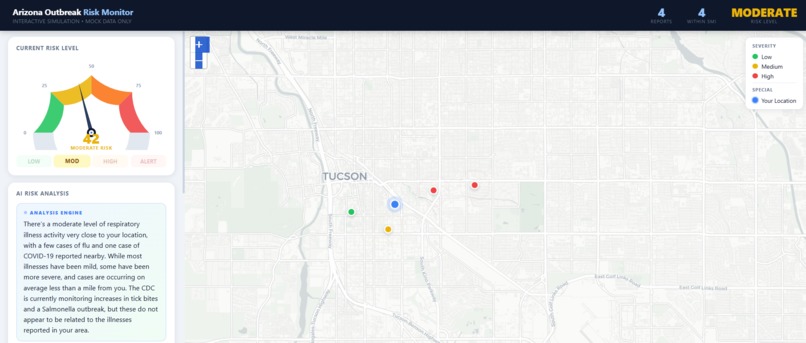 Outbreak Risk Monitor – screenshot 1