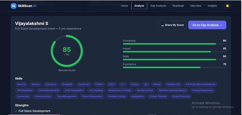 SkillPath AI AI-Powered Career & Skill Intelligence Platform – screenshot 5
