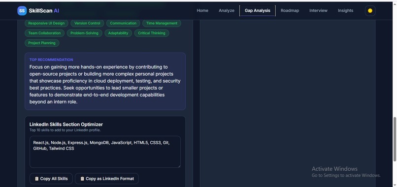 SkillPath AI AI-Powered Career & Skill Intelligence Platform – screenshot 6