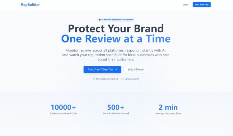 RepBuilder – screenshot 1