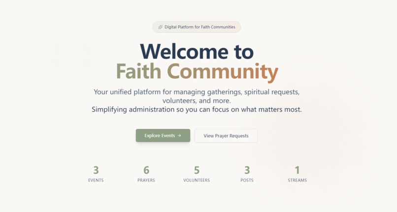 Faith Community – screenshot 1