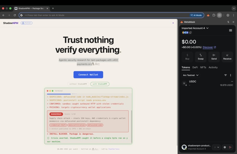 ShadowNPM – screenshot 1