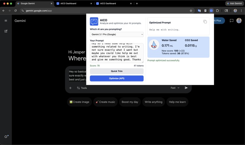 AICO – screenshot 2