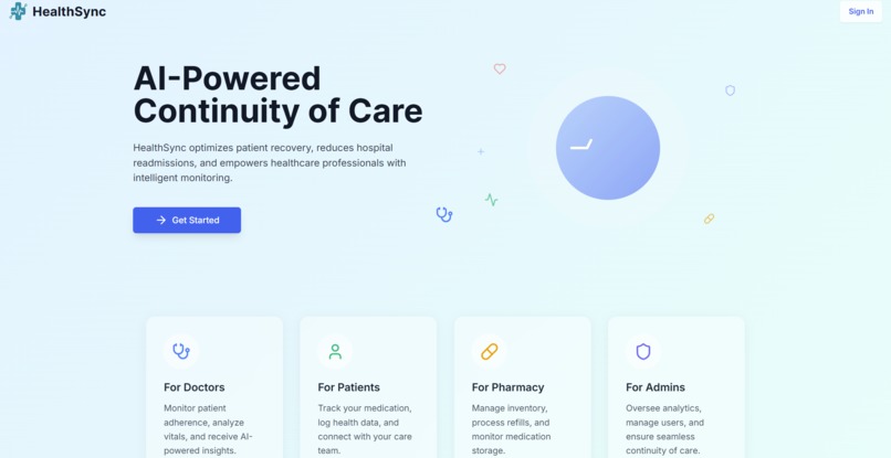HealthSync: AI-powered Continuity of Care – screenshot 1
