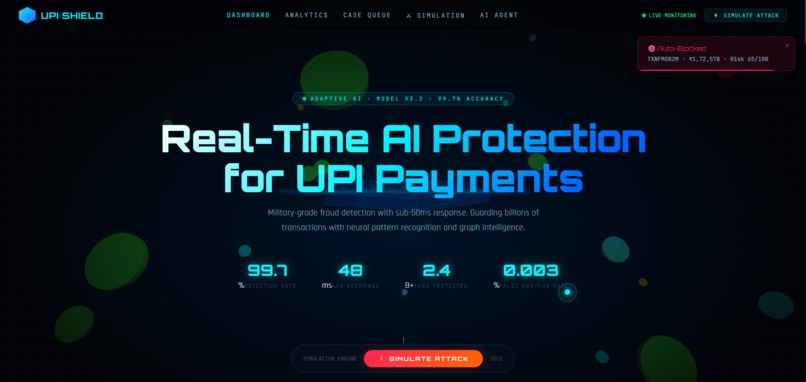 UPI-Shield---Intelligent-Fraud-Detection-System – screenshot 1