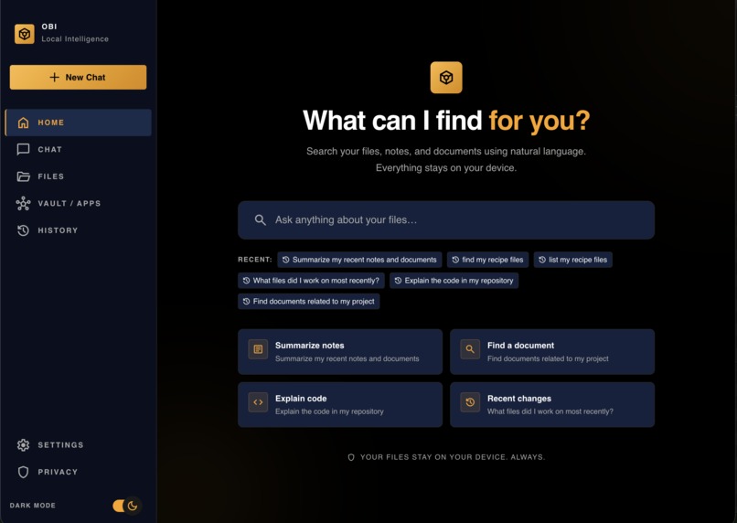 Obi - Mise en place for your data – screenshot 1